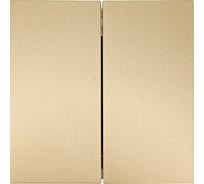 Выключатель Lezard ZIMA 2-ой золото безвинтовой зажим/клемма 704-3688-101QC