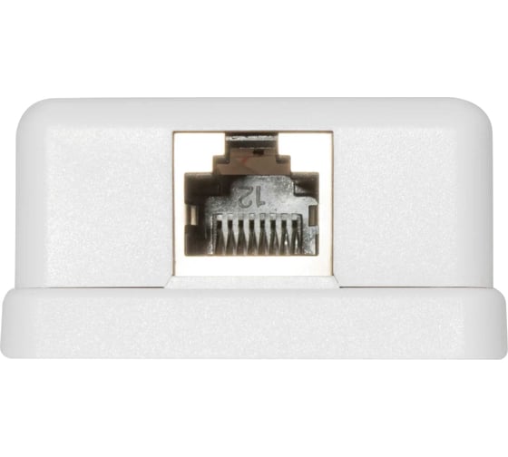 Экранированная компьютерная розетка Retic на 1 порт RJ-45, 8p8c, cat. 5e, на плате 100 шт J-8P8C-C5e-SH-1P-TWCS/100