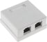 Экранированная компьютерная розетка Retic на 2 порта RJ-45, 8p8c, cat. 5e, на плате 10 шт J-8P8C-C5e-SH-2P-TWCS/10 1