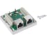 Экранированная компьютерная розетка Retic на 2 порта RJ-45, 8p8c, cat. 5e, на плате 10 шт J-8P8C-C5e-SH-2P-TWCS/10 4