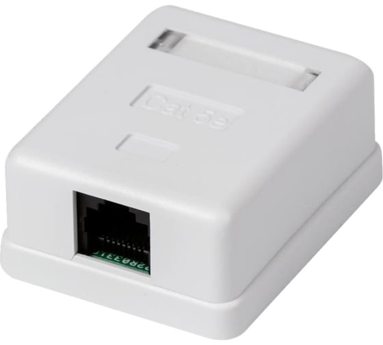 Компьютерная розетка Retic на 1 порт RJ-45 8p8c, cat. 5e, на плате 10 шт J-8P8C-C5E-1P-TWCS/10