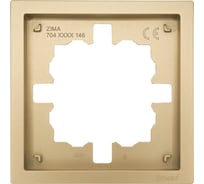 Рамка Lezard ZIMA 1-ая горизонтальная б/вст золото 704-3600-146
