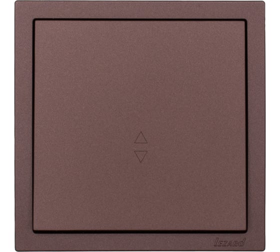 Выключатель Lezard ZIMA проходной шоколад безвинтовой зажим/клемма 704-7388-105QC