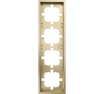 Рамка Lezard ZIMA 4-ая горизонтальная б/вст золото 704-3600-149