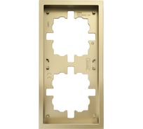 Рамка Lezard ZIMA 2-ая горизонтальная б/вст золото 704-3600-147