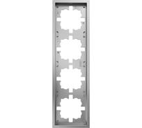 Рамка Lezard ZIMA 4-ая горизонтальная б/вст серый матовый 704-7400-149