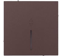 Выключатель Lezard ZIMA проходной с подсветкой шоколад безвинтовой зажим/клемма 704-7388-114QC