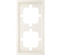 Рамка Lezard ZIMA 2-ая горизонтальная б/вст слоновая кость 704-9000-147