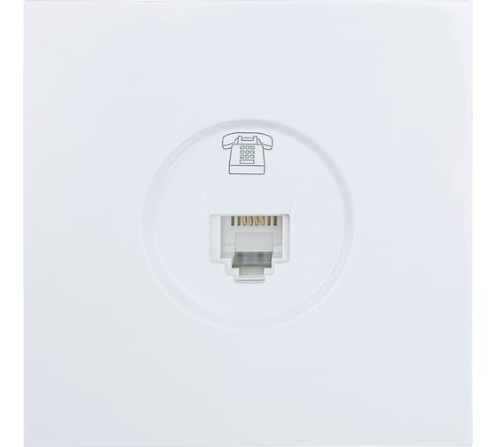 Розетка телефонная Lezard ZIMA евро белая 704-0288-137