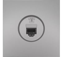 Розетка телефонная Lezard ZIMA евро серый матовый 704-7488-137