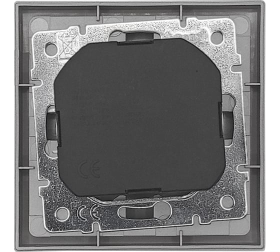 Розетка Lezard ZIMA с заземлением TC + USB разъем, серый матовый 704-7488-181TC