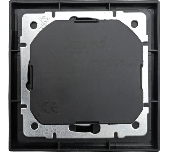 Розетка Lezard ZIMA с заземлением TC + USB разъем, черный бархат 704-4288-181TC