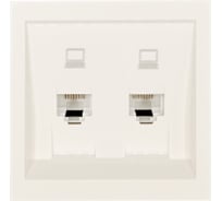 Розетка 2-ая компьютерная Lezard слоновая кость 704-9088-141