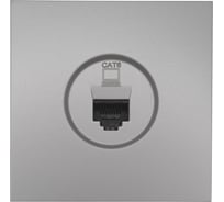 Розетка компьютерная Lezard ZIMA серый матовый 140 704-7488-140