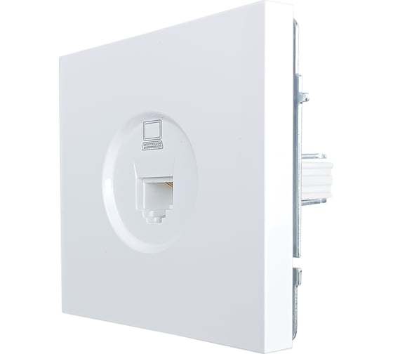 Розетка компьютерная Lezard ZIMA белая 704-0288-139