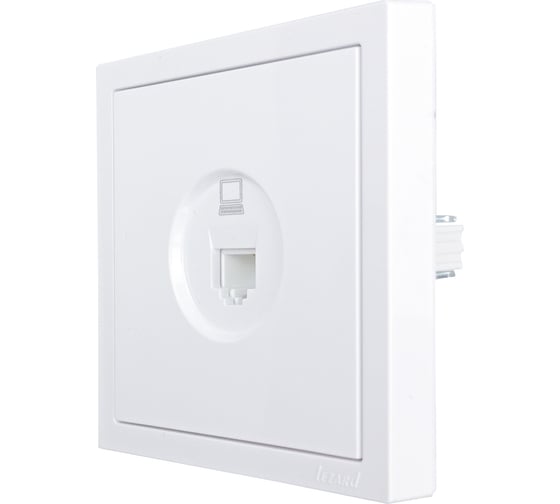 Розетка компьютерная Lezard ZIMA белая 704-0288-139