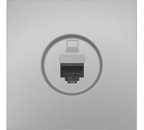 Розетка компьютерная Lezard ZIMA серый матовый 704-7488-139