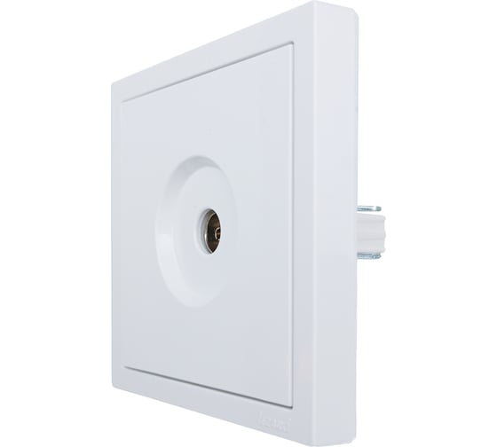 Розетка ТВ Lezard ZIMA оконечная, белая 704-0288-130