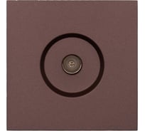 Розетка ТВ Lezard ZIMA оконечная, шоколад 704-7388-130