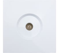 Розетка ТВ Lezard ZIMA проходная, белая 704-0288-129