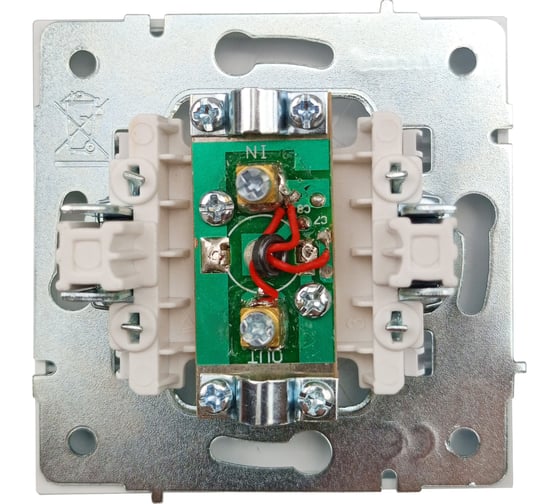 Розетка ТВ Lezard ZIMA проходная, белая 704-0288-129
