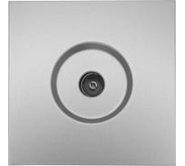 Розетка ТВ Lezard ZIMA оконечная, серый матовый 704-7488-130