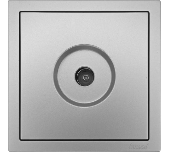 Розетка ТВ Lezard ZIMA оконечная, серый матовый 704-7488-130