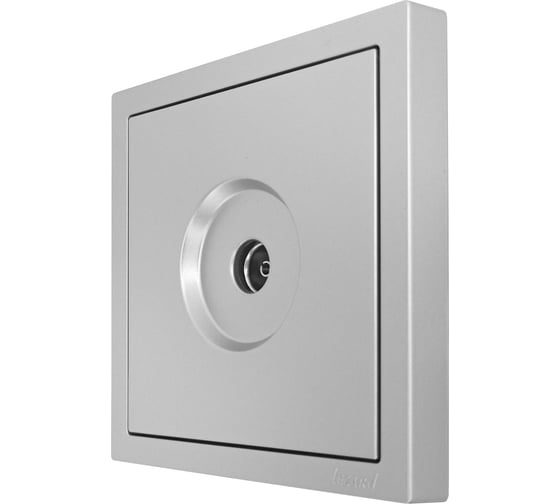 Розетка ТВ Lezard ZIMA оконечная, серый матовый 704-7488-130