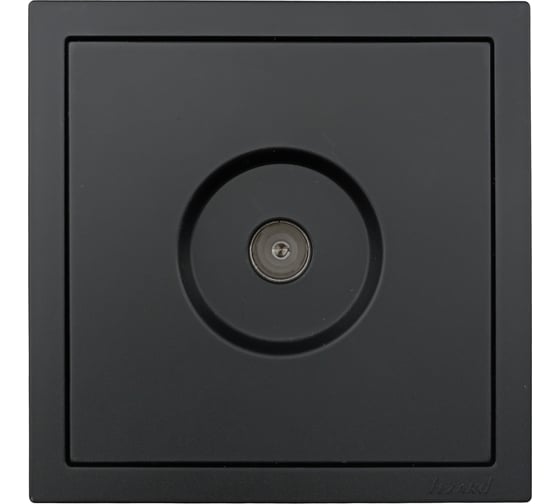 Розетка ТВ Lezard ZIMA оконечная, черный бархат 704-4288-130