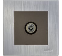 Розетка ТВ Luxar Mosaic с/у оконечная титан/серебро с рамкой (20.040.05) 4606400430599