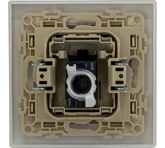 Розетка компьютерная Luxar Mosaic с/у RJ-45 титан/белая с рамкой (20.045.04) 4606400430445