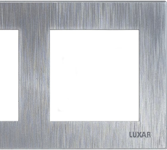 Рамка Luxar Mosaic на 4 поста серебро горизонт. (20.904.02) 4606400430797