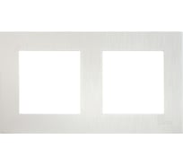 Рамка Luxar Mosaic на 2 поста белая горизонт. (20.902.01) 4606400430742