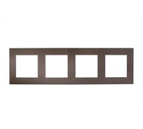 Рамка Luxar Mosaic на 4 поста титан горизонт. (20.904.04) 4606400430858