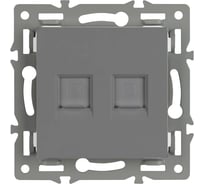 Механизм компьютерной розетки Arlight двойной SCT-MPC2-PL-GR 1шт 045338