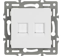 Механизм компьютерной розетки Arlight двойной SCT-MPC2-PL-WH 1шт 045336