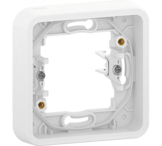 1-местная рамка Systeme Electric Mureva Styl с винтами белый IP55 MUR39108 1