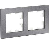 2-местная рамка Systeme Electric AtlasDesign Nature мрамор айс грей ATN343202