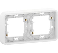 2-местная горизонтальная рамка Systeme Electric Mureva Styl белый IP55 MUR39101