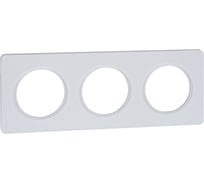 3-местная рамка Systeme Electric Odace белый S52P806