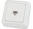 Розетка компьютерная TDM ELECTRIC (RJ-45) открытой установки IP20, белая Ладога SQ1801-0114 1