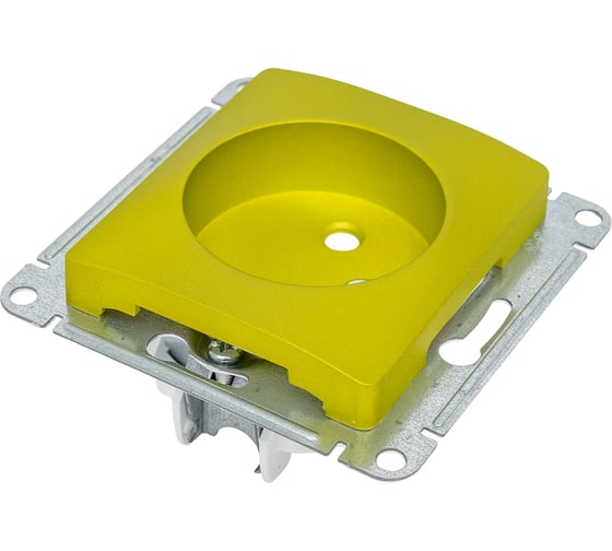 1-местный механизм розетки Systeme Electric скрытой проводки Glossa 16А IP20 250В без заземления фисташковый GSL001041