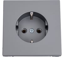 Розетка с заземлением Systeme Electric ArtGallery, 16 А, механизм, быстрозажимная клемма, СТАЛЬ GAL000943S