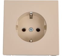 Механизм розетки Systeme Electric ARTGALLERY с заземлением, 16А, быстрозажимная клемма, песочный GAL001243S