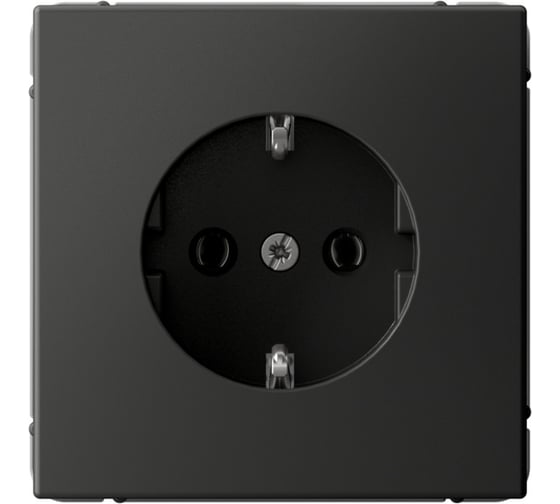 Розетка с заземлением Systeme Electric ArtGallery, 16 А, механизм, быстрозажимная клемма, БАЗАЛЬТ GAL001443S 1