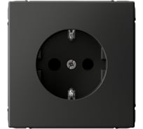 Розетка с заземлением со шторками Systeme Electric ArtGallery, 16 А, механизм, быстрозажимная клемма, БАЗАЛЬТ GAL001445S