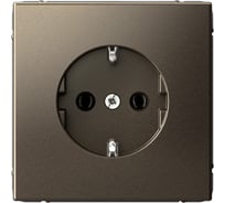 Розетка с заземлением Systeme Electric ArtGallery, 16 А, механизм, быстрозажимная клемма, МОККО GAL000643S