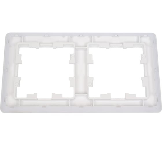 2-постовая рамка Systeme Electric ATLASDESIGN AIR жемчуг/дымчатый белый ATN220402