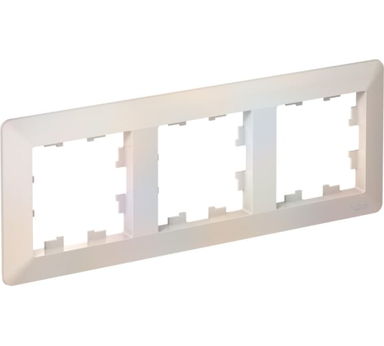 3-постовая рамка Systeme Electric ATLASDESIGN AIR ЖЕМЧУГ/дымчатый белый ATN220403