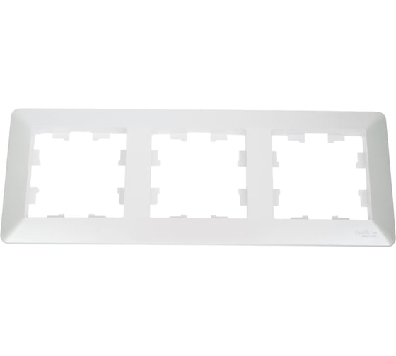 3-постовая рамка Systeme Electric ATLASDESIGN AIR ЖЕМЧУГ/дымчатый белый ATN220403 1